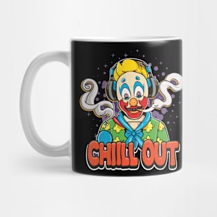 Pop Culture Clown in Hip Hop Gear smoking Mug